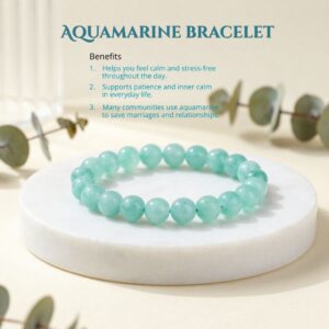 Aquamarine bracelet - Image 2