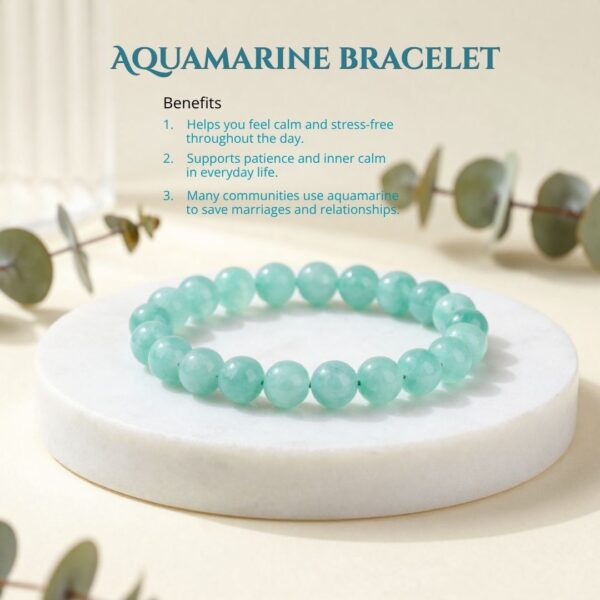 Aquamarine bracelet