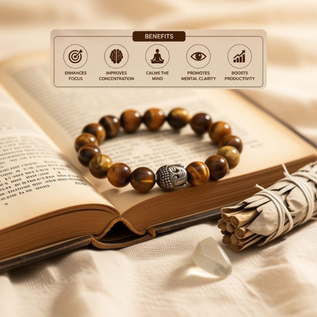 Concentration and focus bracelet