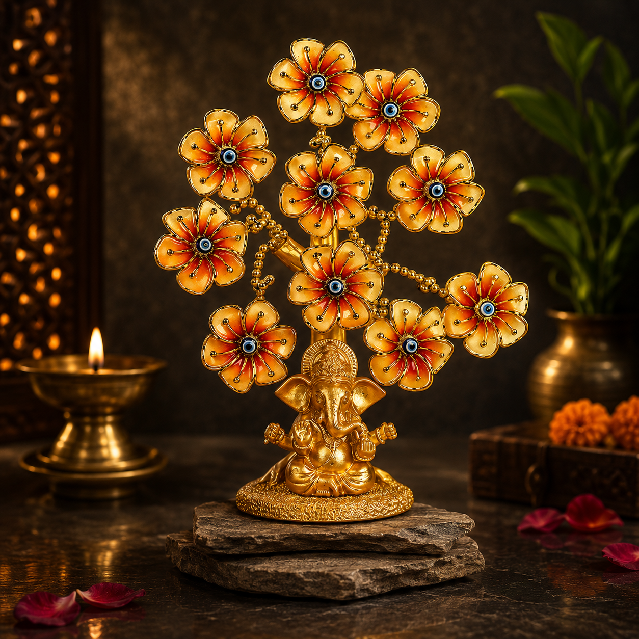 Blessed Ganesha Fortune Tree