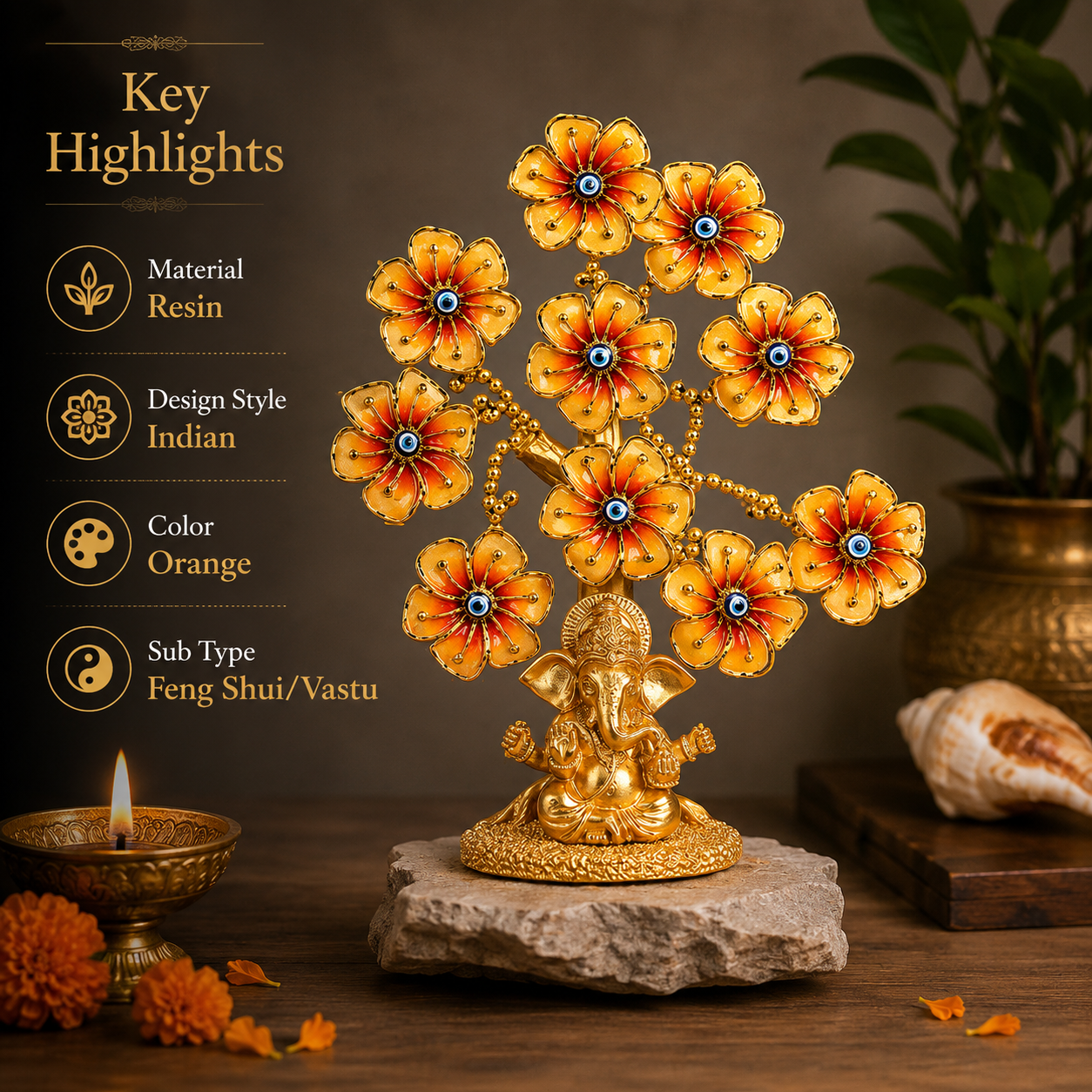 Blessed Ganesha Fortune Tree - Image 3